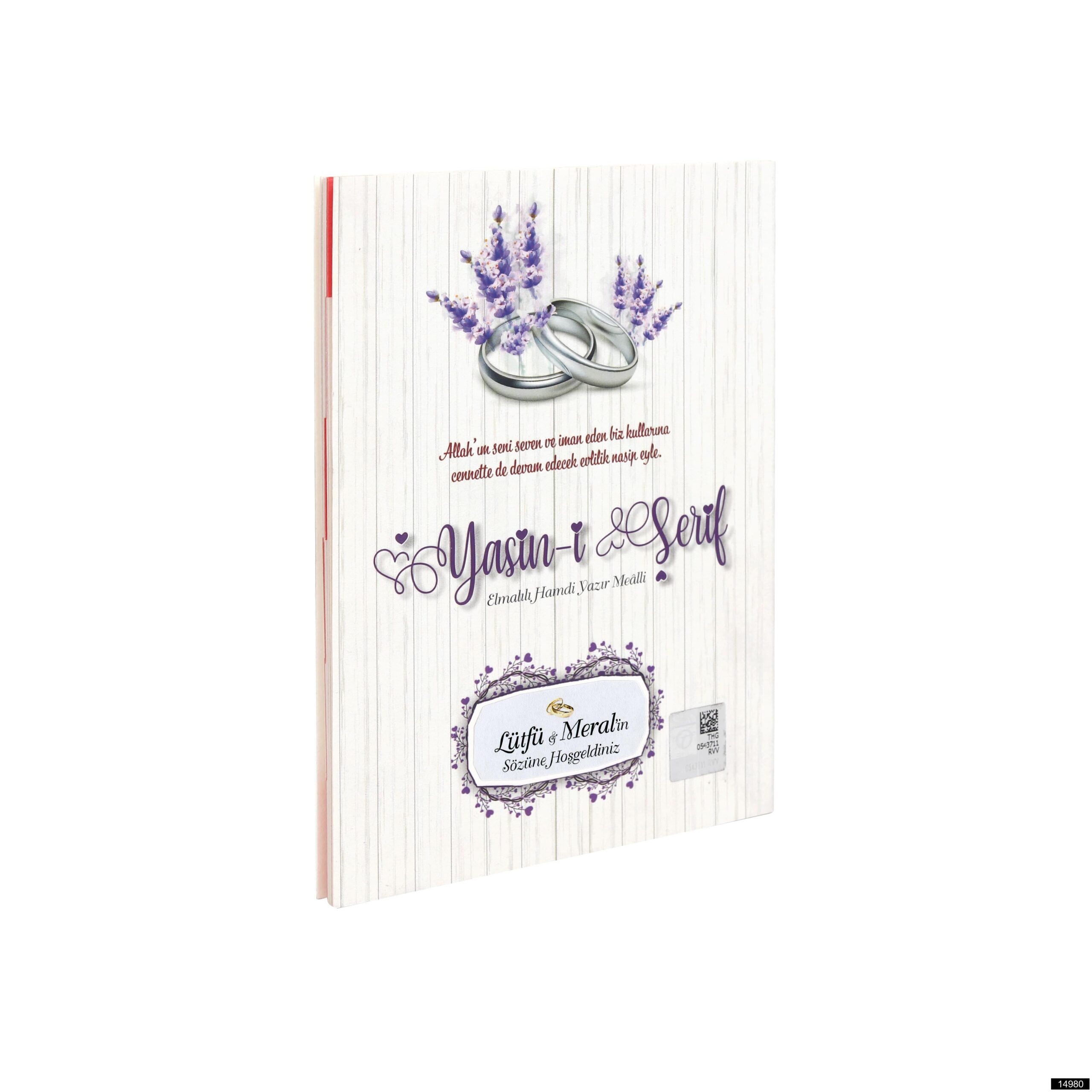 14980-scaled-1.jpg Katre (Yüzük) Çanta Boy 32 Sayfa 3lü Karton Kapak Yasin - Mor - Görsel 1