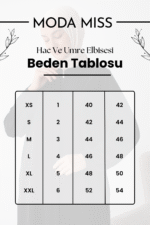 Modamiss Aerobin Kumaş Bayan Hac ve Umre Elbisesi (2 Parça) - Mor - Görsel 7