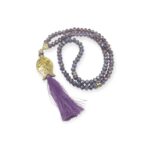 Tasbeeh Prayer Beads - Turkish Crystal Prayer Beads (Tasbih/Misbaha) – 8mm Beads, Purple Colour