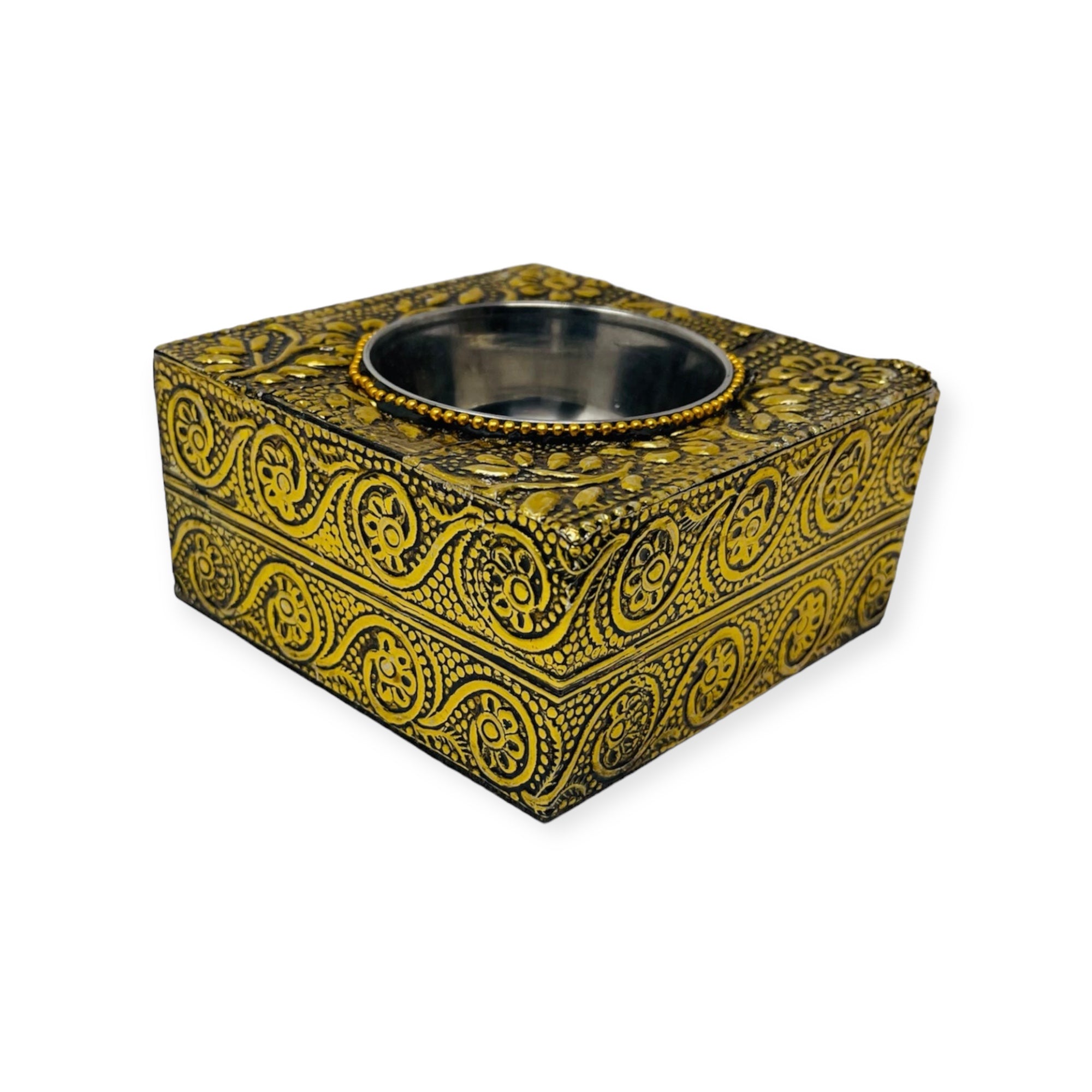 Bakhoor Incense - Gold finish metal coated Bakhoor Burner Bakhoor Incense - Gold finish metal coated Bakhoor Burner
