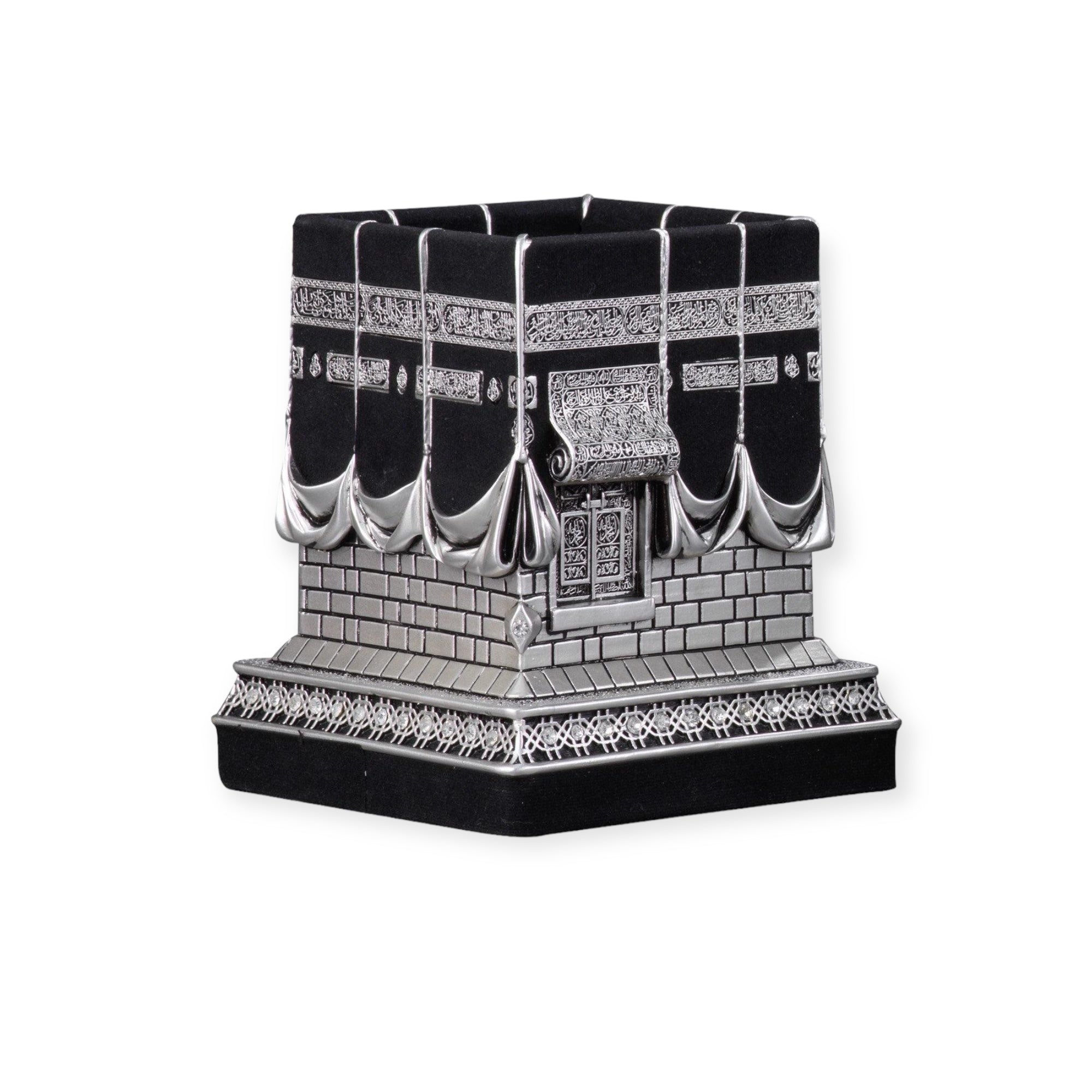Islamic Ornament - Islamic Table Decor Kaba Replica Gold & Silver (Large) Islamic Ornament - Islamic Table Decor Kaba Replica Gold & Silver (Large)