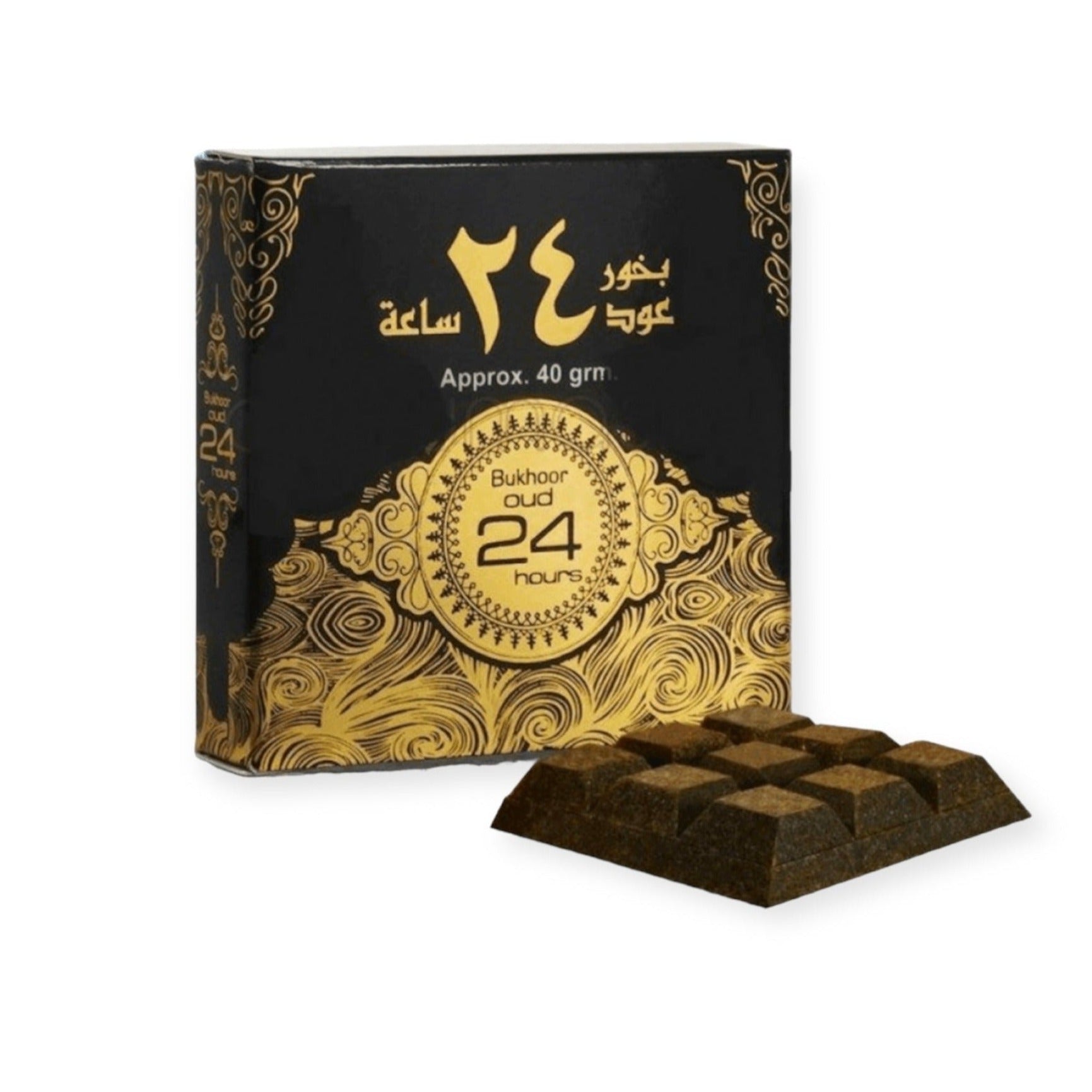 Bakhoor Incense - Bakhoor Oud 24 Hours 40g by Ard Al Zaafaran Bakhoor Incense - Bakhoor Oud 24 Hours 40g by Ard Al Zaafaran