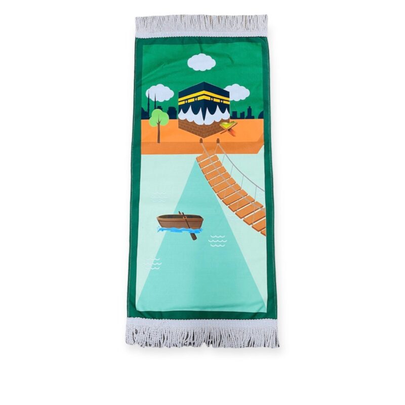 Islamic Prayer Mat - Child Size prayer mat Green