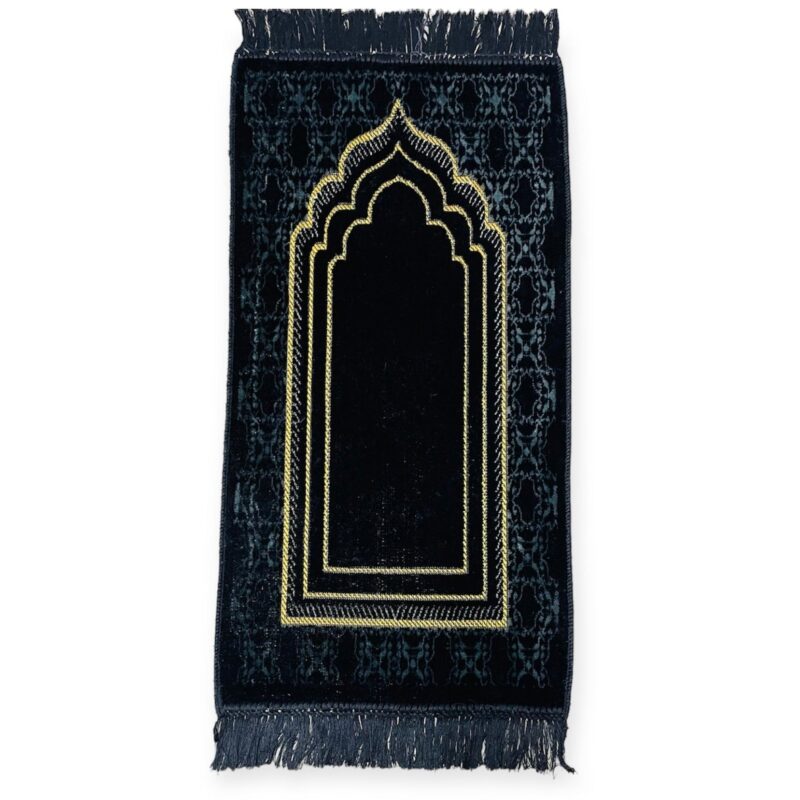 Islamic Prayer Mat - Child new Design Prayer Mat-Black