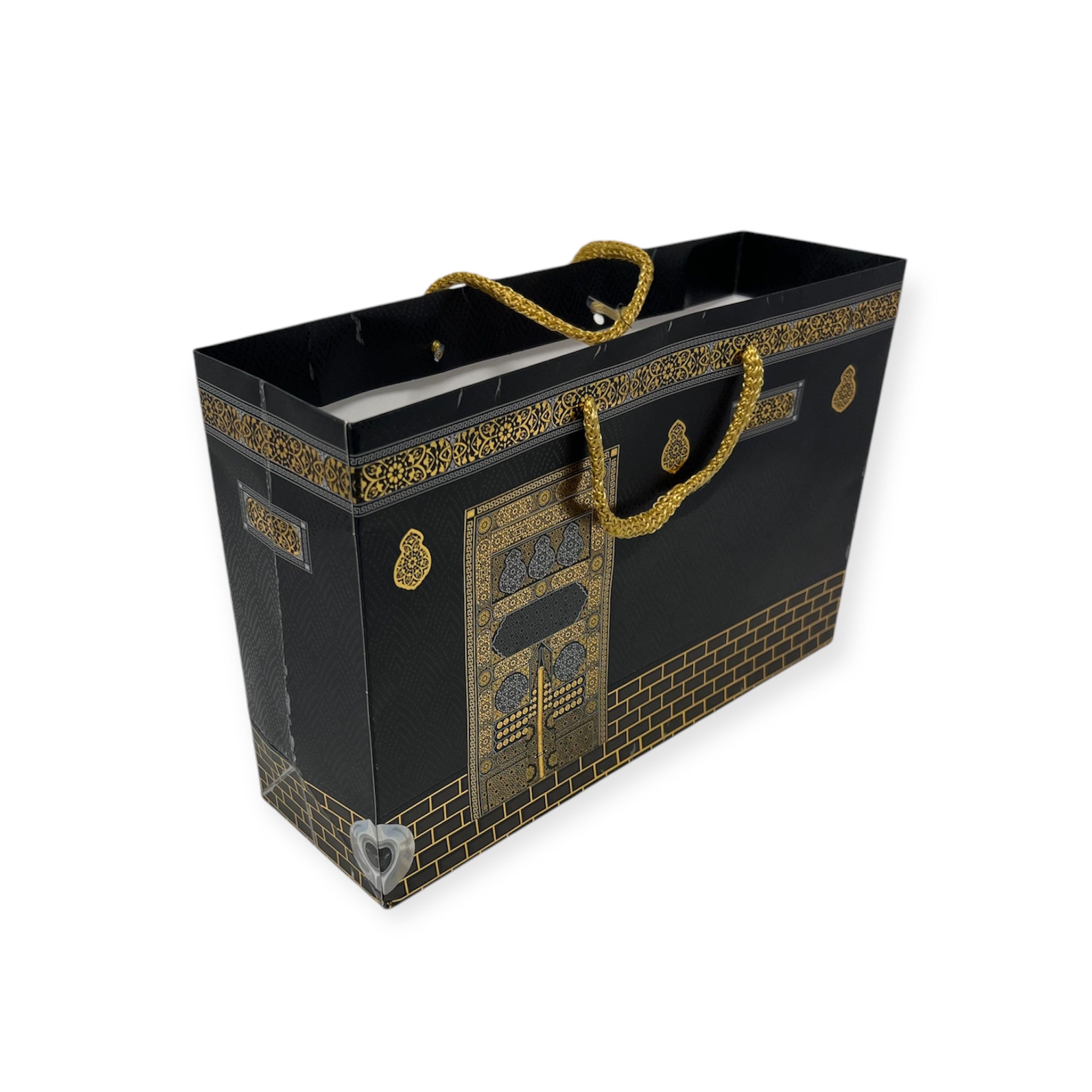 Islamic Ornament - Kaaba Paper Bags With Handles Party Gift Islamic Bag Islamic Ornament - Kaaba Paper Bags With Handles Party Gift Islamic Bag