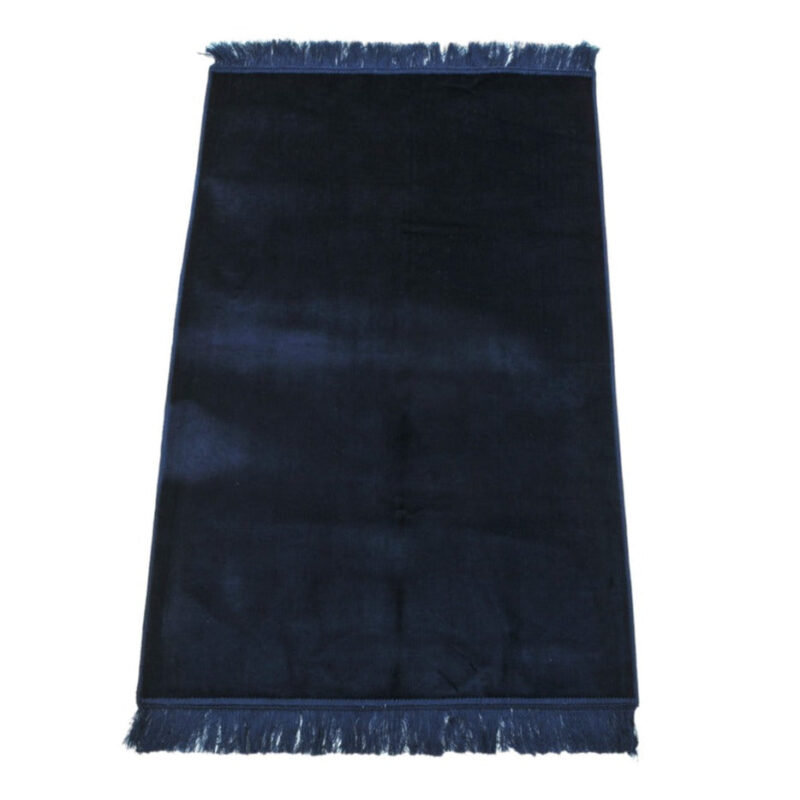 Islamic Prayer Mat - Plain prayer mat sajjadah jaynamaz salah prayer Navy