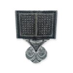 Islamic Table Decor Quran Open Book Allah Name Silver