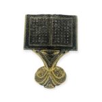 Islamic Table Decor Quran Open Book Allah Name Gold