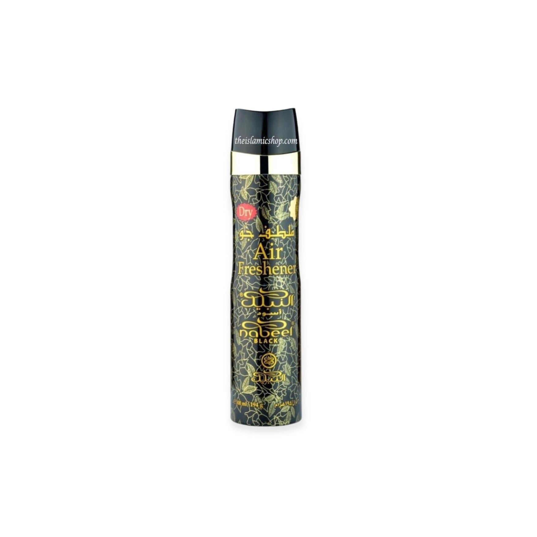 Islamic Air Freshener - Nabeel Black Air Freshener 300ml – Floral-Woody-Musky Incense Spray Islamic Air Freshener - Nabeel Black Air Freshener 300ml – Floral-Woody-Musky Incense Spray