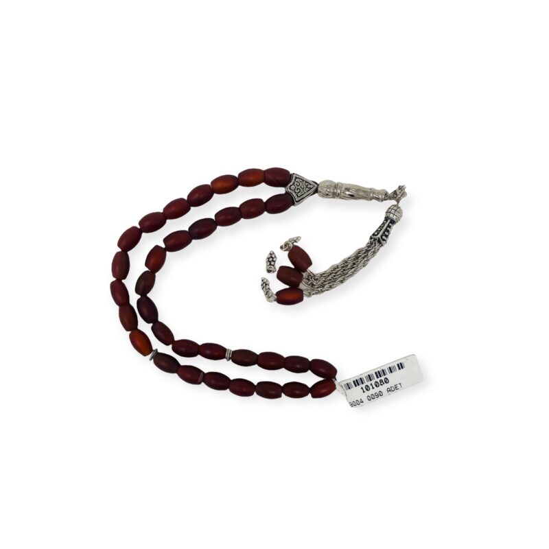 Tasbeeh Prayer Beads - Real agate aqeeq islamic prayer beads mala islam muslim 33 tasbih 33 subha misbaha sufi tasbeeh