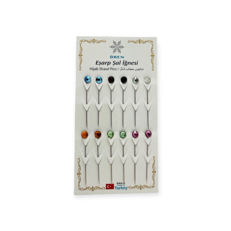 Hijab and Scarf - Ladies Scarf Hijab Shawl Pins Different Colour