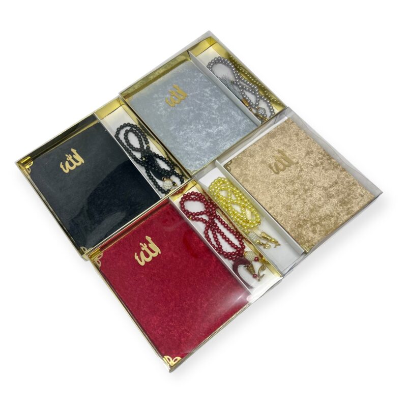 Tasbeeh Prayer Beads - Muslim Gift Set Surah Tasbeeh & Surah Yaseen book Box