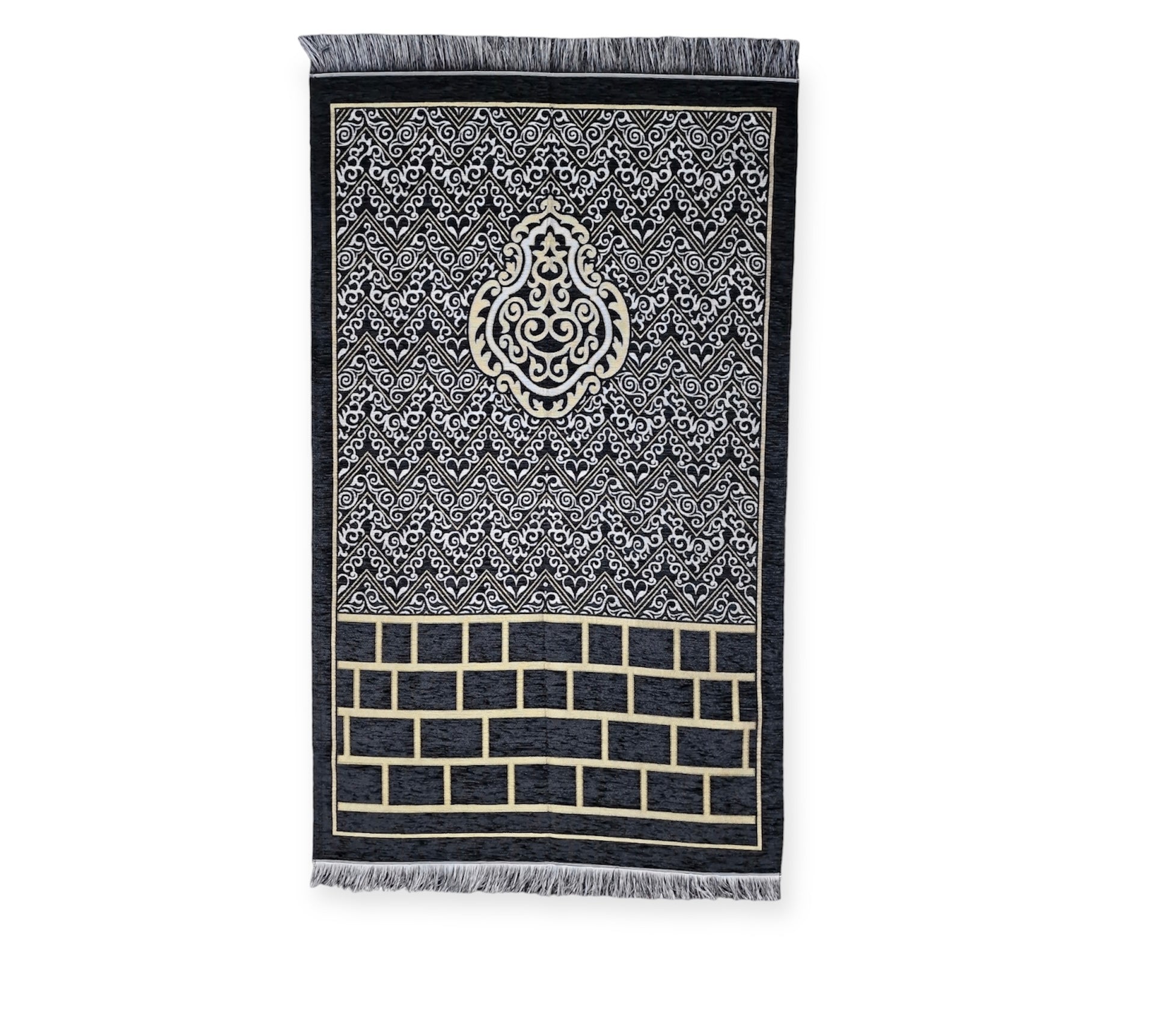 Islamic Prayer Mat - Waaw Kaba design chenille prayer mat Islamic Prayer Mat - Waaw Kaba design chenille prayer mat