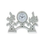 Islamic Wall Clock - Allah Muhammad Trinket Triple Clock – Silver BB-0965