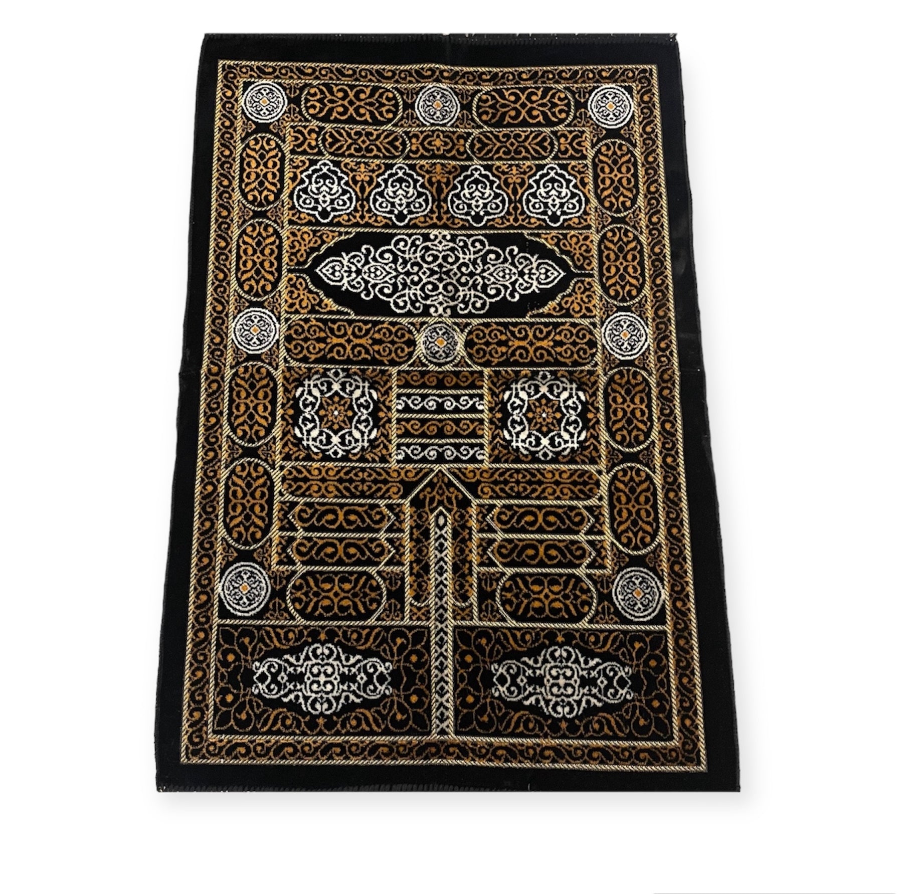 Islamic Prayer Mat - Kaaba Door design prayer mat Gold Islamic Prayer Mat - Kaaba Door design prayer mat Gold