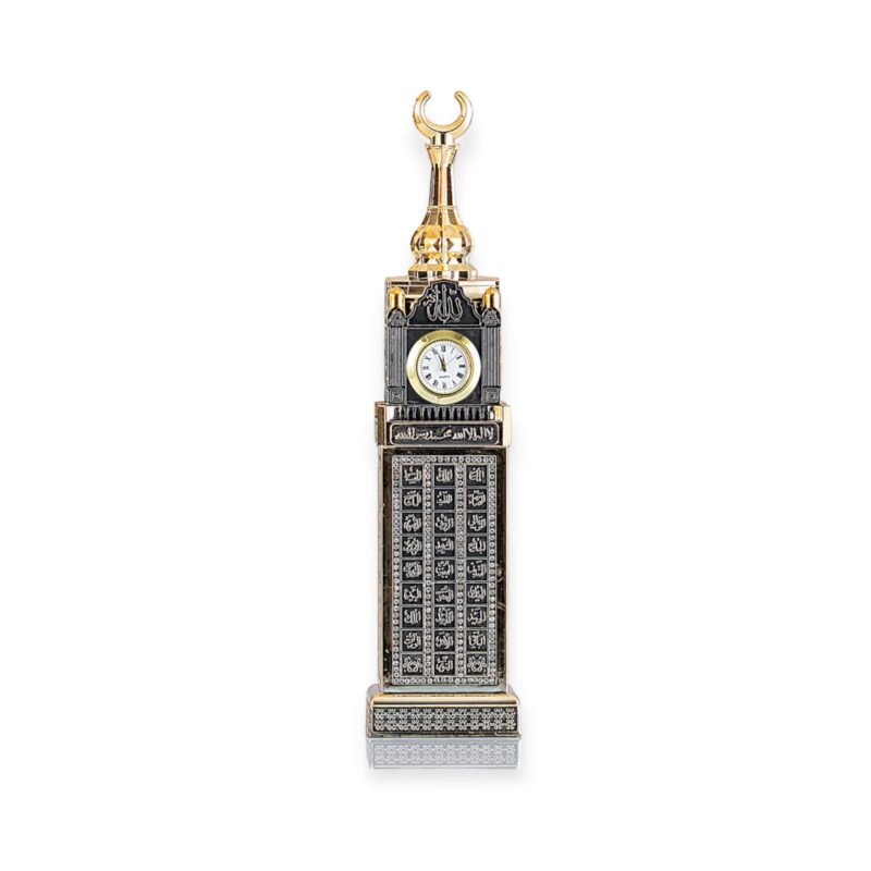 Islamic Ornament - Clock Tower Gold Ornament 6X24 CM