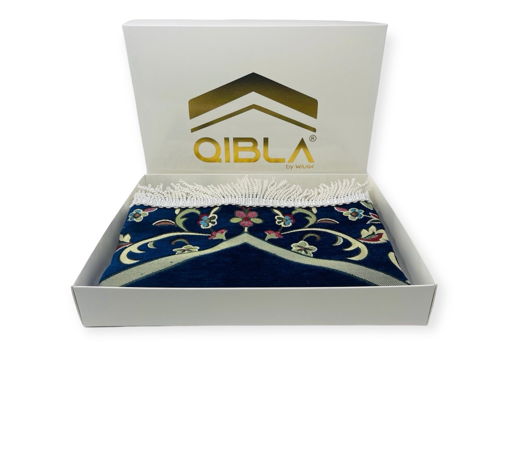 Islamic Prayer Mat - Qibla Prayer mat With Gift Box Blue Islamic Prayer Mat - Qibla Prayer mat With Gift Box Blue