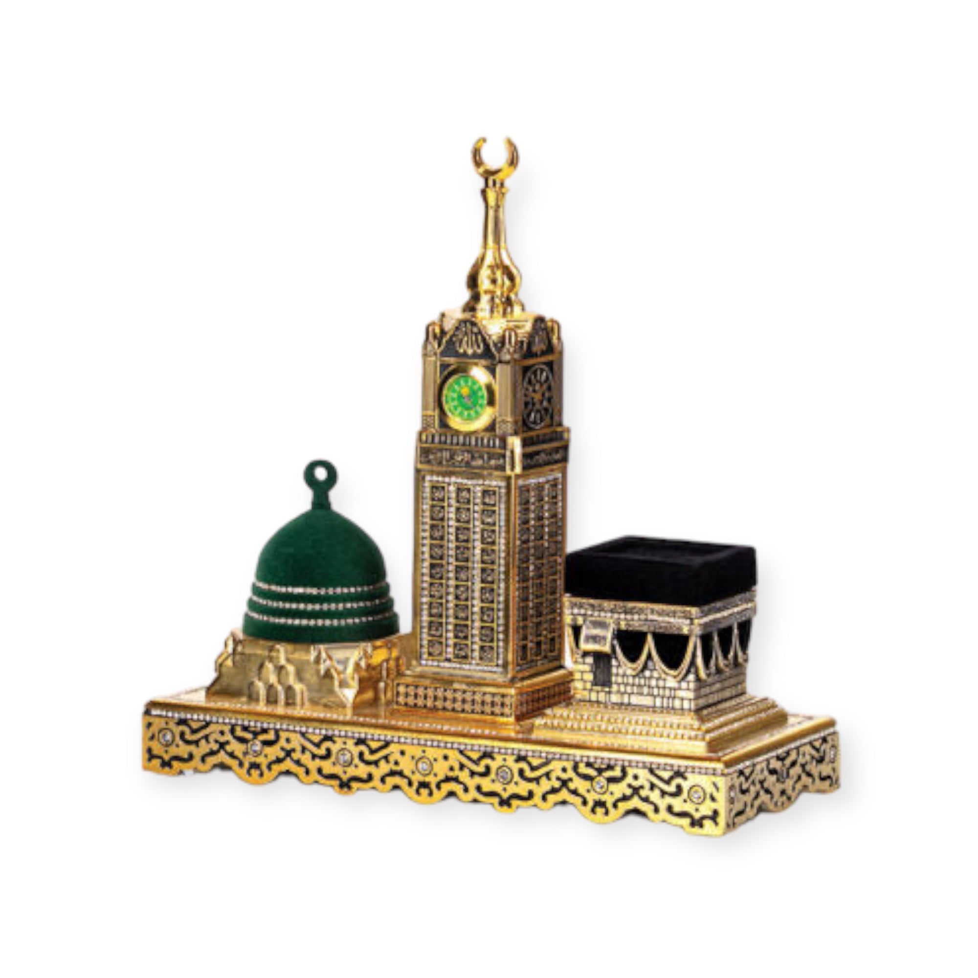 Islamic Ornament - KAABA – ZAMZAM TOWER-MASCID-I NABAVI GOLD Turkish Ornament Islamic Ornament - KAABA – ZAMZAM TOWER-MASCID-I NABAVI GOLD Turkish Ornament