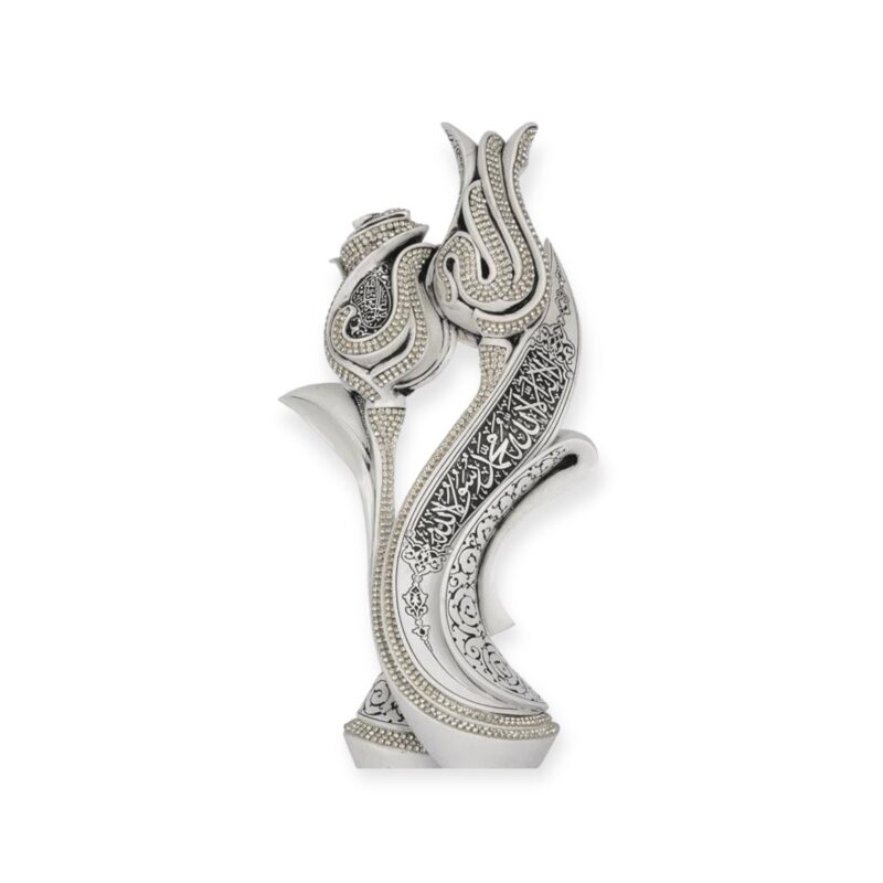 Islamic Ornament - Islamic Table Decor Lale Gul Tulip & White BB-0989-3011