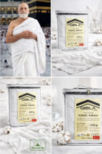 Hajj and Umrah Essential - 1250gr Premium quality Qibla Ihram for Hajj and Umrah 2pcs 110 x 220cm - Görsel 2
