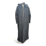 Jubba and Thobe - Winter Moroccan Thoub - Cashmere Wool Blend, Dark Grey Jubba Thobe Djellaba