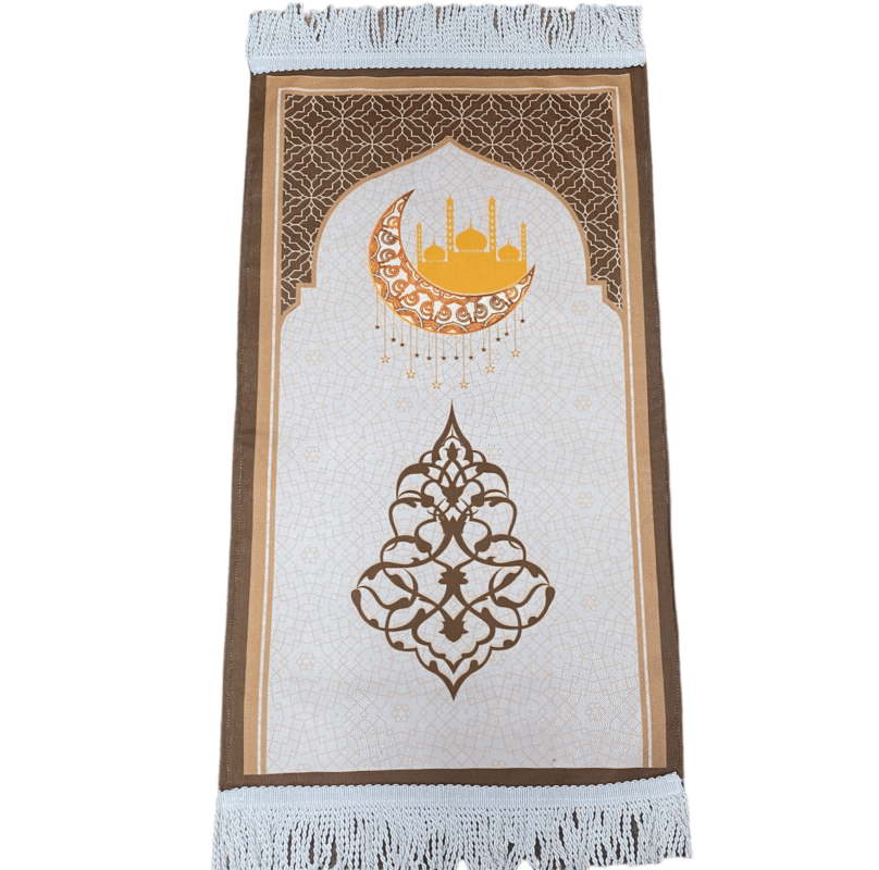 Islamic Prayer Mat - Child Size prayer mat Gold/Yellow