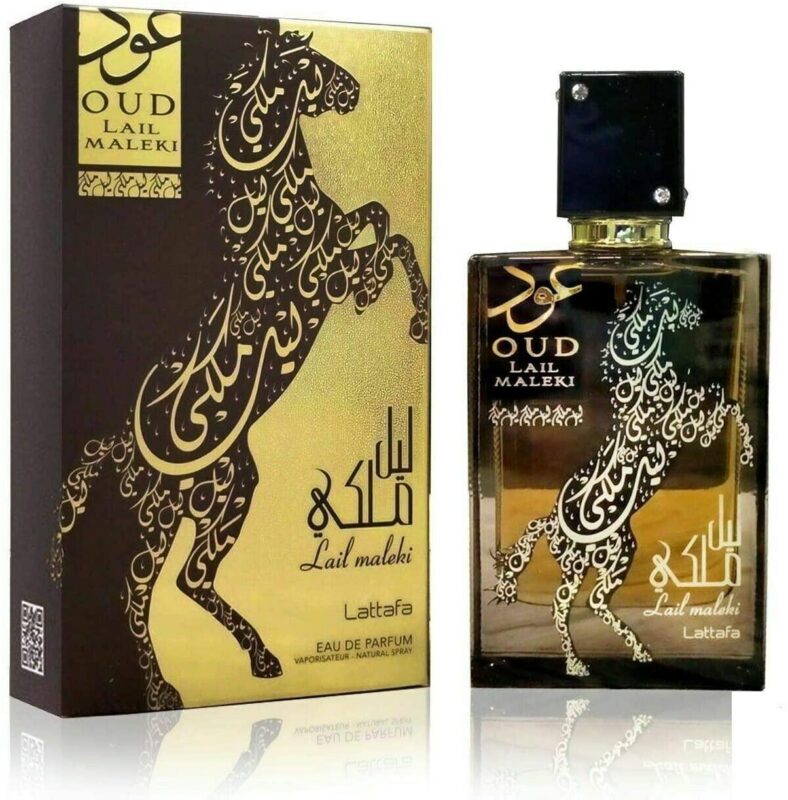 Arabian Perfume - Lattafa Oud Lail Maleki Eau De Parfum Spray – 100 ml Unisex Oriental Floral Woody Fragrance