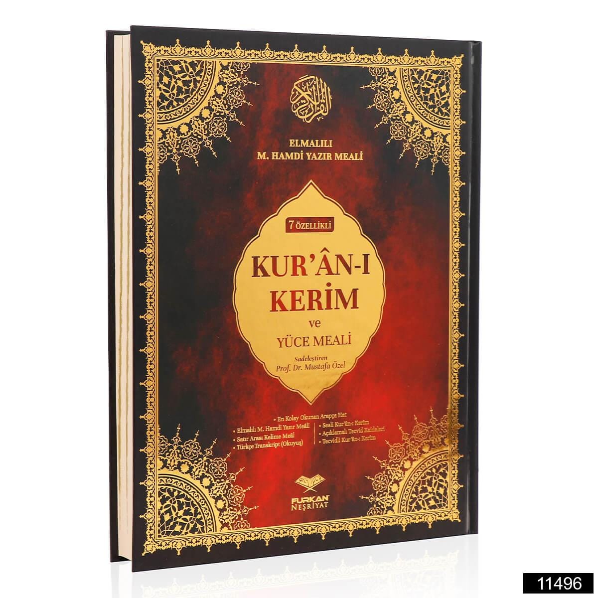 11496.jpg Cami Boy Bilgisayar Hatlı Arapça 7 Özellikli Kuran-ı Kerim Meali - Elmalılı M. Hamdi Yazır - Görsel 1